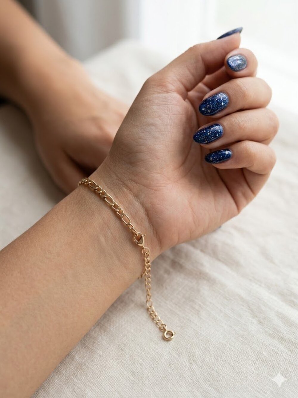 💎 Gold Figaro Chain Bracelet Classic Italian Link Adjustable 8.5" Unisex 💎